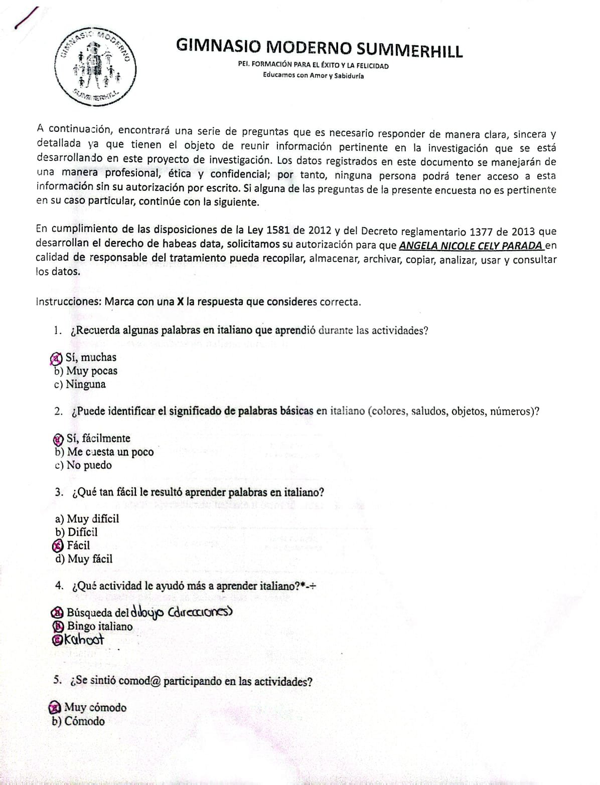 Encuesta final 2