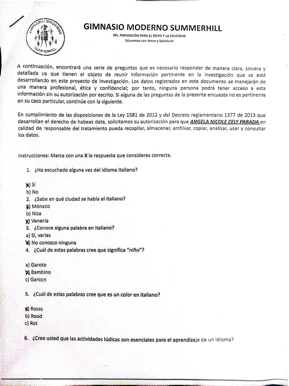 Encuesta inicial 2